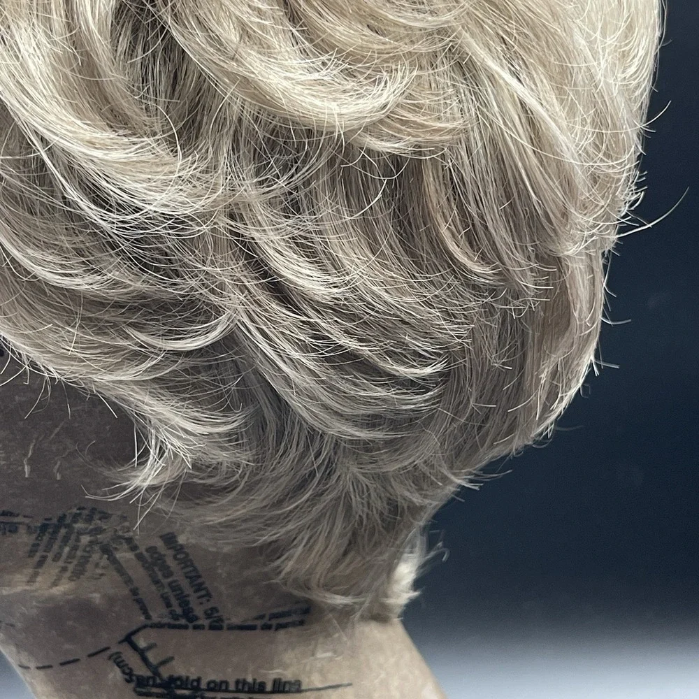 Vintage Short Blonde Wig Modacrylic PVC Fiber Made In Korea